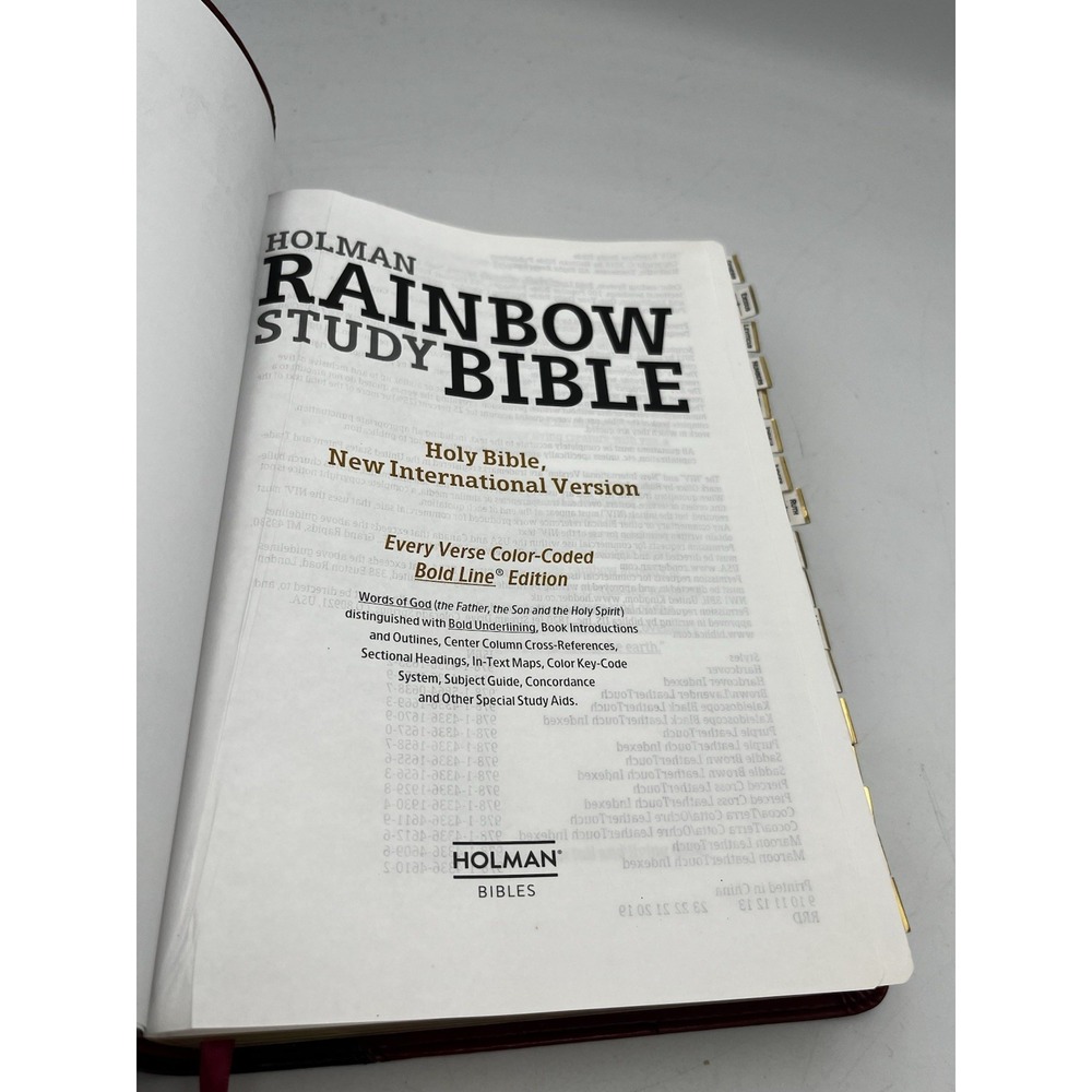 Holman Rainbow Study Bible Holy Bible New International Version Bold Line - Picture 4 of 8